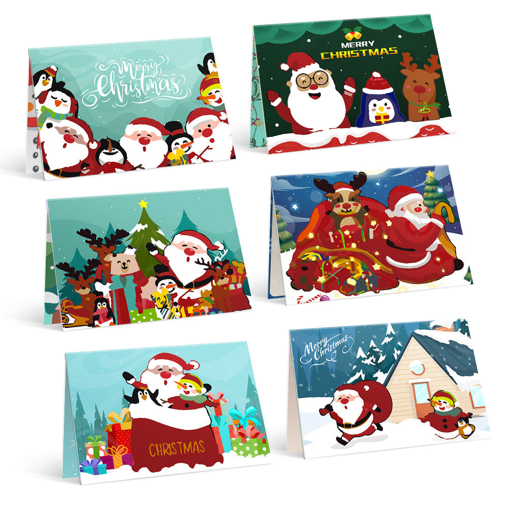 Carte de Noël à peindre par numéros – Collection cadeaux (lot de 6)