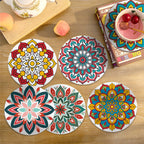 Mandala Print Paint By Numbers Coaster Set (6 Pack)