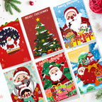 Paint by Numbers Christmas Card - Santa Collection (Set of 6)