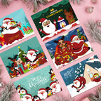 Carte de Noël à peindre par numéros – Collection cadeaux (lot de 6)
