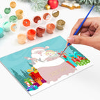 Carte de Noël à peindre par numéros – Collection cadeaux (lot de 6)
