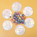 Animal Print Paint By Numbers Coaster Set (6 Pack)