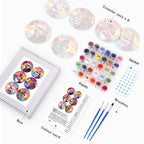 Animal Print Paint By Numbers Coaster Set (6 Pack)