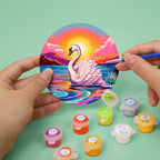 Set de sous-verres à peindre avec motifs de vie marine (lot de 6)