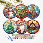 Paint By Numbers Placemats - Christmas Collection 1 (6 Pack, 20 cm Size)