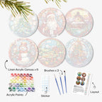 Paint By Numbers Placemats - Christmas Collection 1 (6 Pack, 20 cm Size)