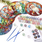 Paint By Numbers Placemats - Christmas Collection 1 (6 Pack, 20 cm Size)