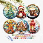Paint By Numbers Placemats - Christmas Collection 2 (6 Pack, 20 cm Size)
