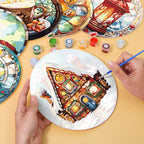 Paint By Numbers Placemats - Christmas Collection 2 (6 Pack, 20 cm Size)