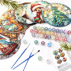 Paint By Numbers Placemats - Christmas Collection 2 (6 Pack, 20 cm Size)