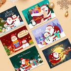 Paint by Numbers Christmas Card - Snowman Collection (Set of 6)