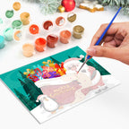 Paint by Numbers Christmas Card - Snowman Collection (Set of 6)