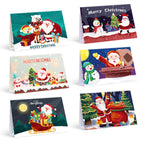 Carte de Noël Peinture par numéros - Collection Neige (Lot de 6)