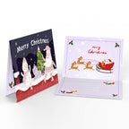Carte de Noël Peinture par numéros - Collection Neige (Lot de 6)