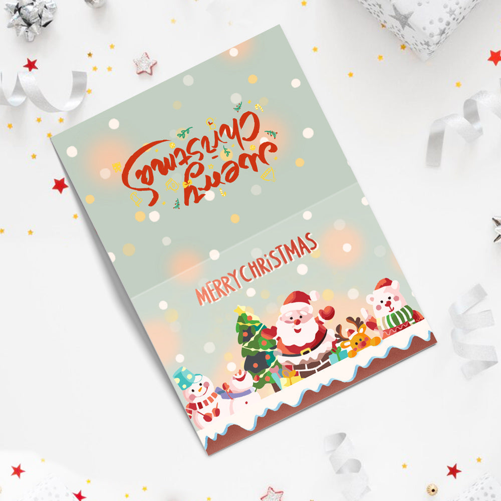 Carte de Noël Peinture par numéros - Collection Neige (Lot de 6)