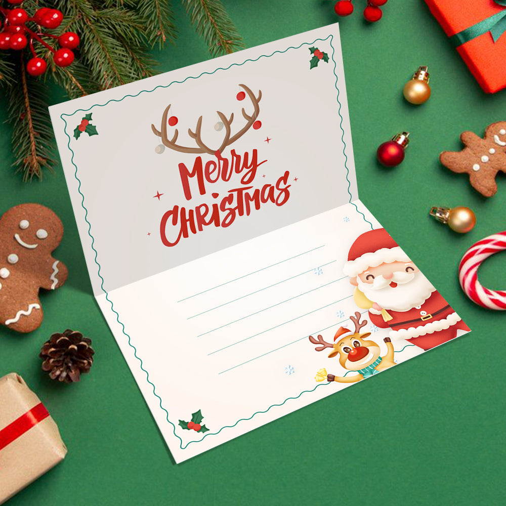 Carte de Noël Peinture par numéros - Collection Neige (Lot de 6)