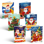 Cartes de Noël à peindre par numéros - Collection Sapin de Noël (Lot de 6)