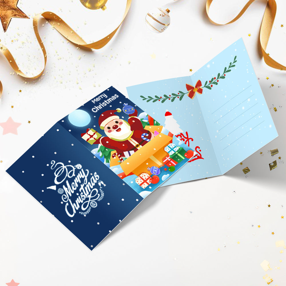 Cartes de Noël à peindre par numéros - Collection Sapin de Noël (Lot de 6)