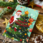 Cartes de Noël à peindre par numéros - Collection Sapin de Noël (Lot de 6)