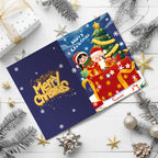Cartes de Noël à peindre par numéros - Collection Sapin de Noël (Lot de 6)