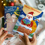 Cartes de Noël à peindre par numéros - Collection Sapin de Noël (Lot de 6)