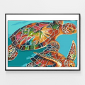 Colorful Turtle Couple