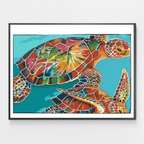 Colorful Turtle Couple