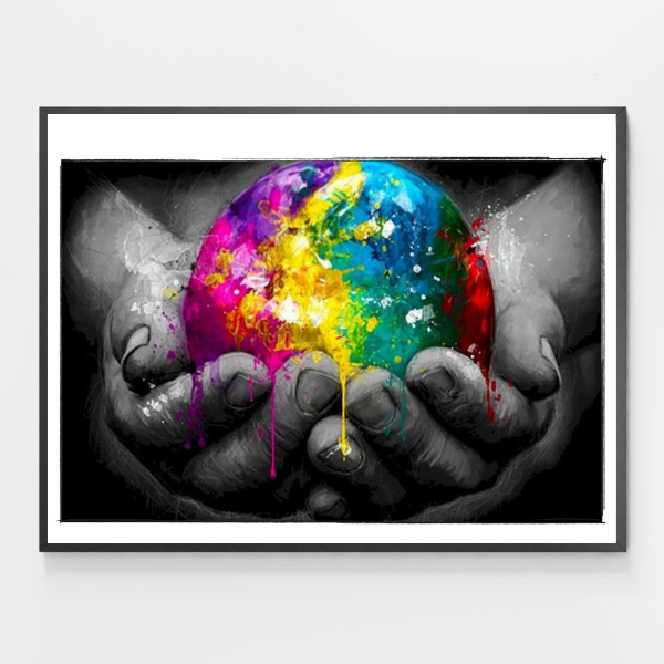 Monde coloré – Peinture par numéros DIY