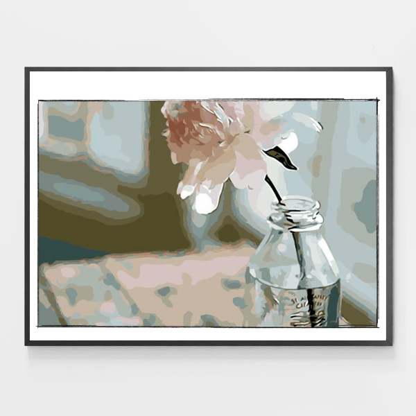 Rose In A Glass Bottle