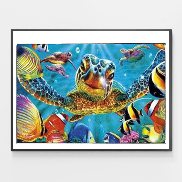 Turtle World - Peinture par numéros à faire soi-même