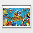 Turtle World - Peinture par numéros à faire soi-même