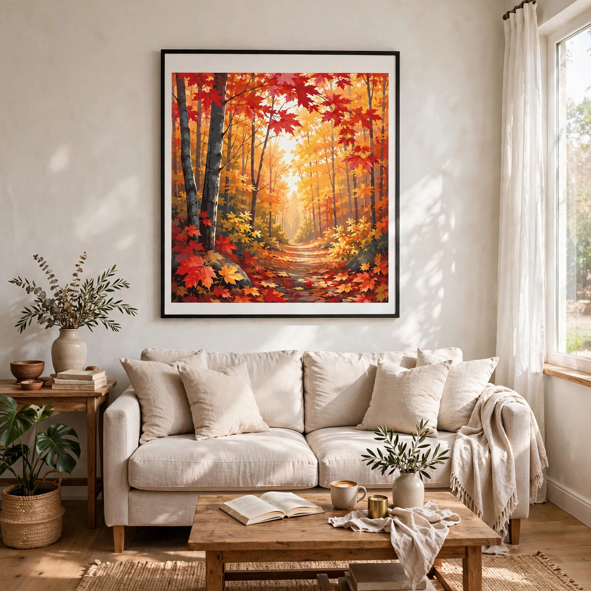 Maple Forest Autumn Path