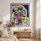 Colorful Majestic Lion