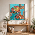 Colorful Turtle Couple