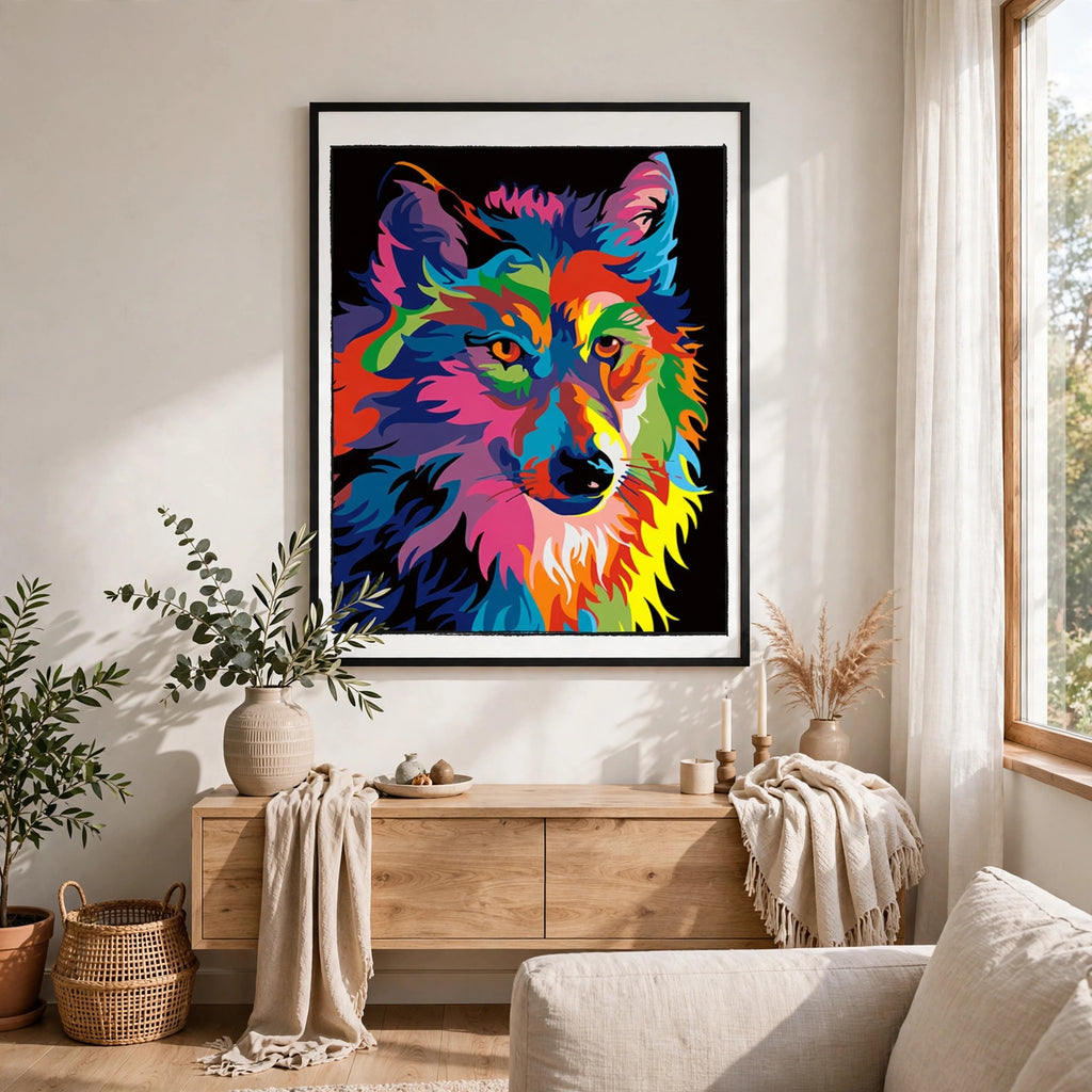 Colorful Wolf