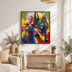 Colorful Eagle and Fox