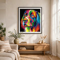 Colorful Dog Face