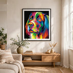 Colorful Dog Face