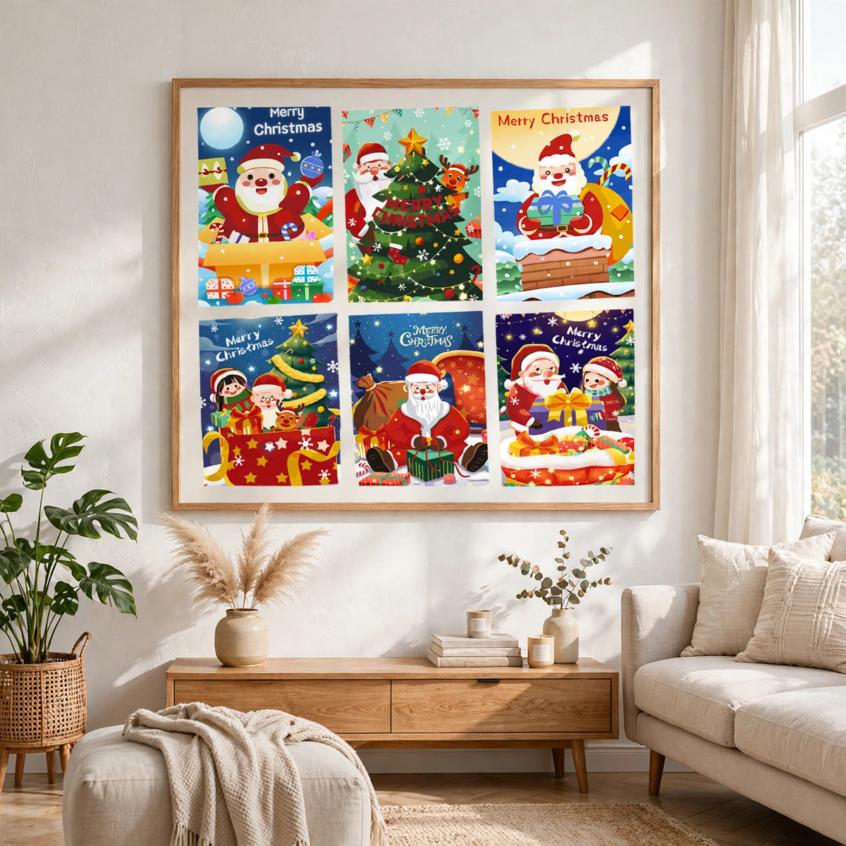 Paint by Numbers Christmas Card - Christmas Tree Collection (Set of 6)