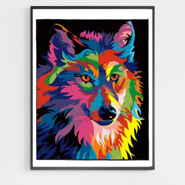 Colorful Wolf