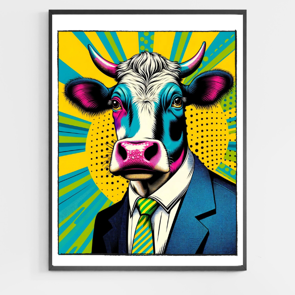Pop Art Business Cow