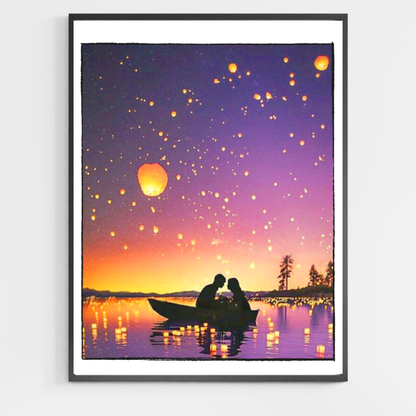 Rendez-vous romantique - Peinture par numéros DIY