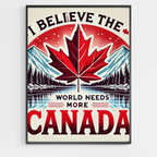 Je crois que le monde a besoin de plus de CANADA - Peinture par numéros à faire soi-même